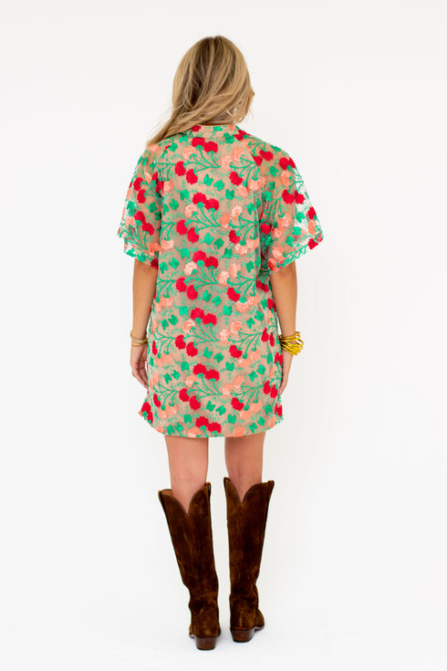 lulu-short-sleeve-mini-caftan-precious-coral BuddyLove - Sophia's Style-11